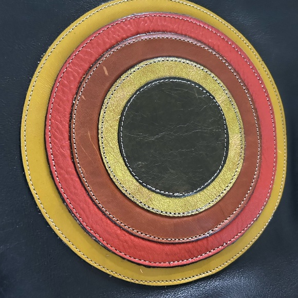 UNIQUE Leather Bag Black Boho Style Bag Purse Vintage NWOT - Picture 3 of 9